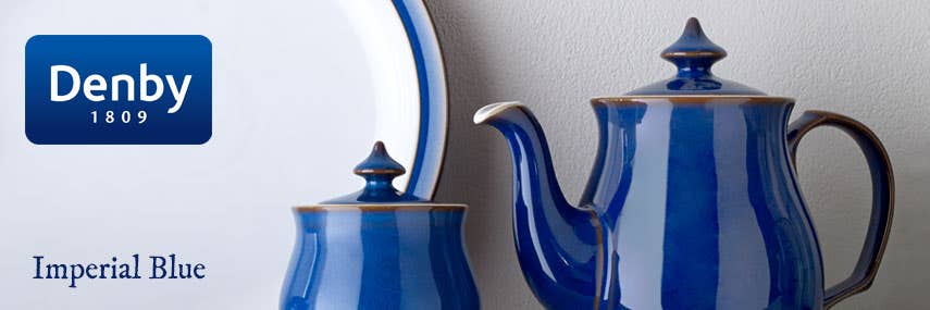 Denby Imperial Blue Premium Rustic Coloured Crockery from Stephensons Catering Equipment